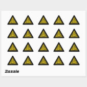 Triangulaire Sticker d'avertissement explosif (Feuille)