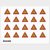 Triangulaire Sticker d'avertissement explosif (Feuille)