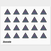 Triangulaire Sticker de conception triangle de trois ans (Feuille)