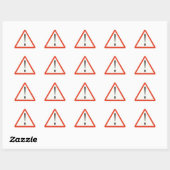 Triangulaire Sticker de panneau de danger (Feuille)