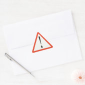 Triangulaire Sticker de panneau de danger (Enveloppe)
