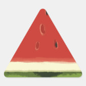 Triangulaire Sticker de pastèque rouge vif (Devant)
