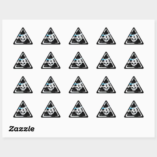Triangulaire Sticker DIGIstorted (Feuille)