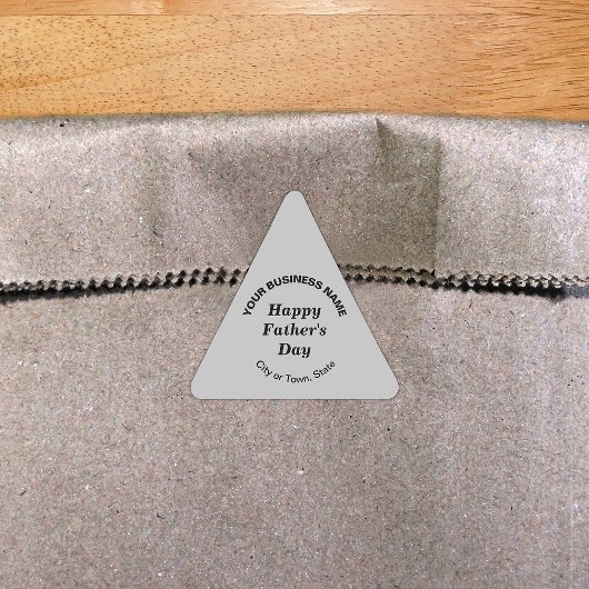 Triangulaire Sticker en forme triangle de forme gris père de la