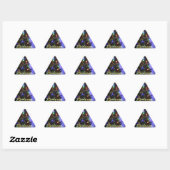 Triangulaire Sticker en sapin de Noël par RoseWrites (Feuille)