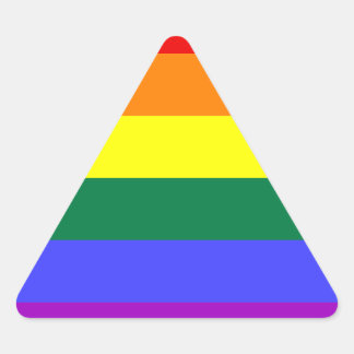 Triangulaire Sticker pour drapeau de la fierté arc-en-ciel