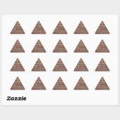 Triangulaire Sticker pour mur de briques (Feuille)