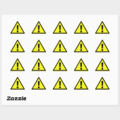 Triangulaire Sticker pour panneau de danger (Feuille)