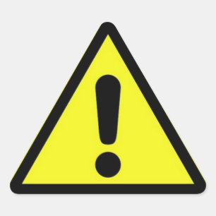 Triangulaire Sticker pour panneau de danger