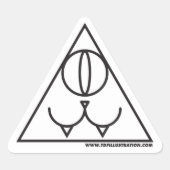 Triangulaire Sticker Pyramide (Devant)