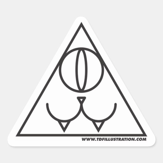Triangulaire Sticker Pyramide (Devant)