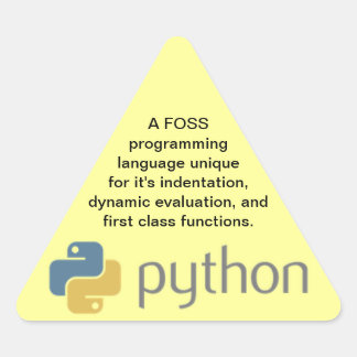 Triangulaire Sticker Python