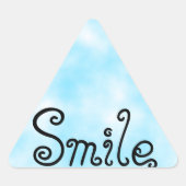 Triangulaire Sticker Smile Classic Round Sticker (Devant)