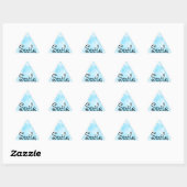 Triangulaire Sticker Smile Classic Round Sticker (Feuille)