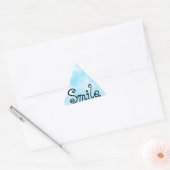 Triangulaire Sticker Smile Classic Round Sticker (Enveloppe)