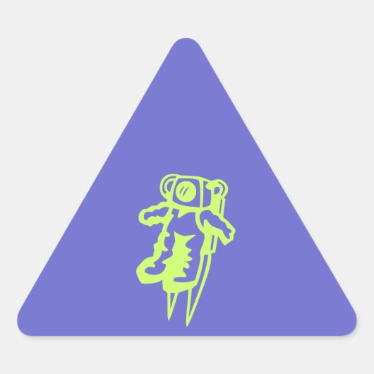 Triangulaire Sticker Spaceman (Devant)