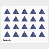 Triangulaire Sticker triangle Abstrait bleu (Feuille)
