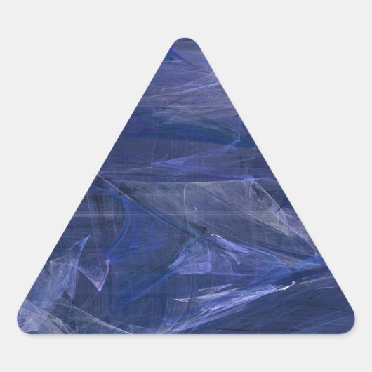Triangulaire Sticker triangle Abstrait bleu (Devant)