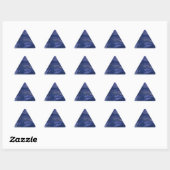 Triangulaire Sticker triangle Abstrait bleu (Feuille)