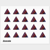 Triangulaire Sticker triangle Abstrait bleu rouge (Feuille)