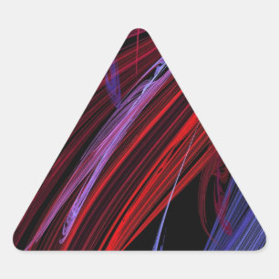 Triangulaire Sticker triangle Abstrait bleu rouge