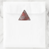 Triangulaire Sticker triangle Abstrait gris-rouge (Sac)