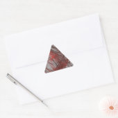 Triangulaire Sticker triangle Abstrait gris-rouge (Enveloppe)