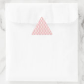 Triangulaire Sticker triangle Arrière - plan Coeur rose (Sac)