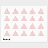 Triangulaire Sticker triangle Arrière - plan Coeur rose (Feuille)