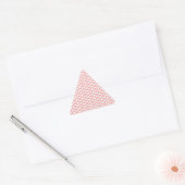 Triangulaire Sticker triangle Arrière - plan Coeur rose (Enveloppe)