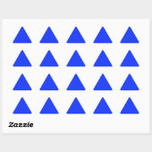 Triangulaire Sticker triangle bleu clair (Feuille)
