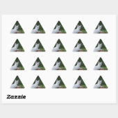 Triangulaire Sticker Triangle Chat Savannah Blanc (Feuille)