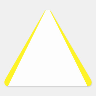 Triangulaire Sticker triangle d'avertissement jaune générique