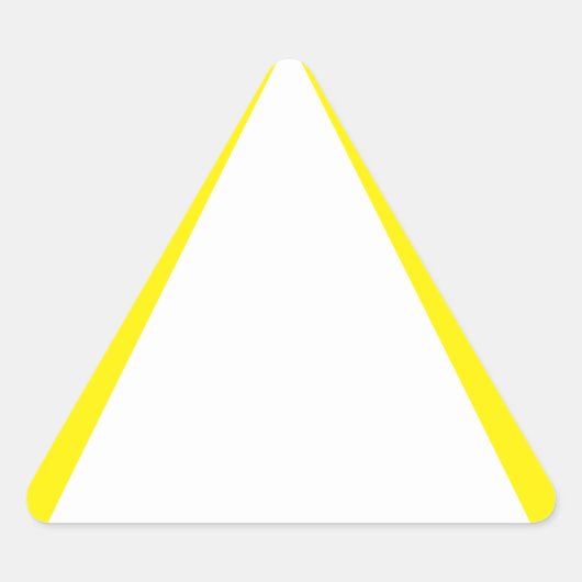 Triangulaire Sticker triangle d'avertissement jaune générique (Devant)