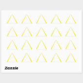 Triangulaire Sticker triangle d'avertissement jaune générique (Feuille)