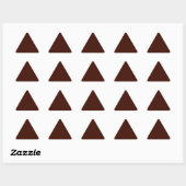 Triangulaire Sticker triangle de haricot noir (Feuille)