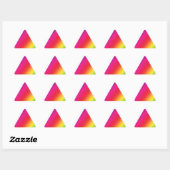 Triangulaire Sticker triangle des couleurs arc-en-ciel (Feuille)