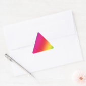 Triangulaire Sticker triangle des couleurs arc-en-ciel (Enveloppe)