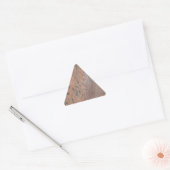 Triangulaire Sticker triangle en marbre rose et gris (Enveloppe)