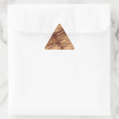 Triangulaire Sticker triangle fractal Brown Grunge Abstrait (Sac)