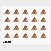 Triangulaire Sticker triangle fractal Brown Grunge Abstrait (Feuille)