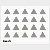 Triangulaire Sticker triangle gris clair (Feuille)