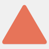 Triangulaire Sticker triangle orange choquant (Devant)