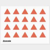 Triangulaire Sticker triangle orange choquant (Feuille)
