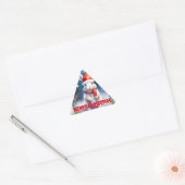Triangulaire Sticker Triangle Rabbit Joyeux - (Enveloppe)