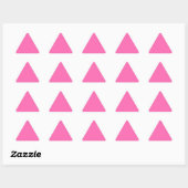 Triangulaire Sticker triangle rose chaud (Feuille)