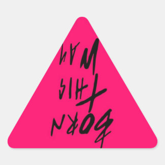 Triangulaire Sticker Triangle Rose de cette façon