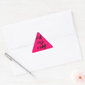Triangulaire Sticker Triangle Rose de cette façon (Enveloppe)