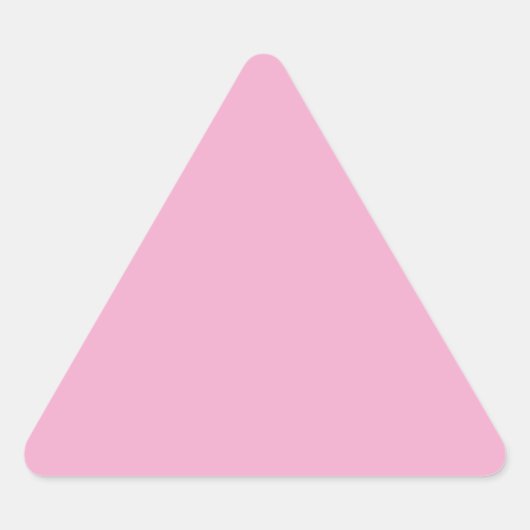 Triangulaire Sticker triangle rose pastel clair (Devant)