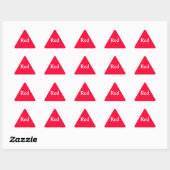 Triangulaire Sticker triangle rouge (Feuille)